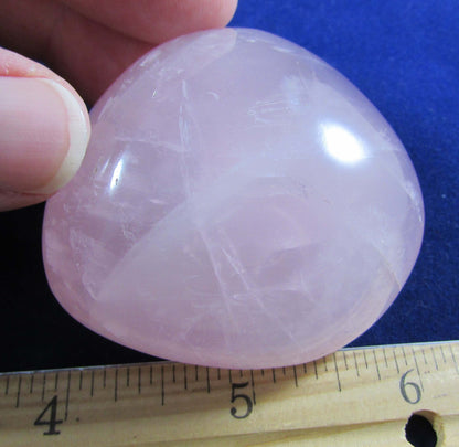 Polished Rose Quartz Crystal palmstone brazil crystal