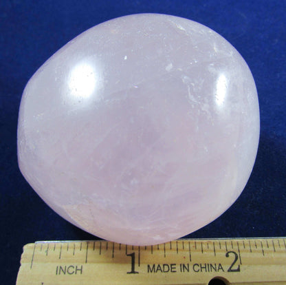 Polished Rose Quartz Crystal palmstone brazil crystal