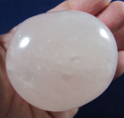 Polished Rose Quartz Crystal palmstone brazil crystal