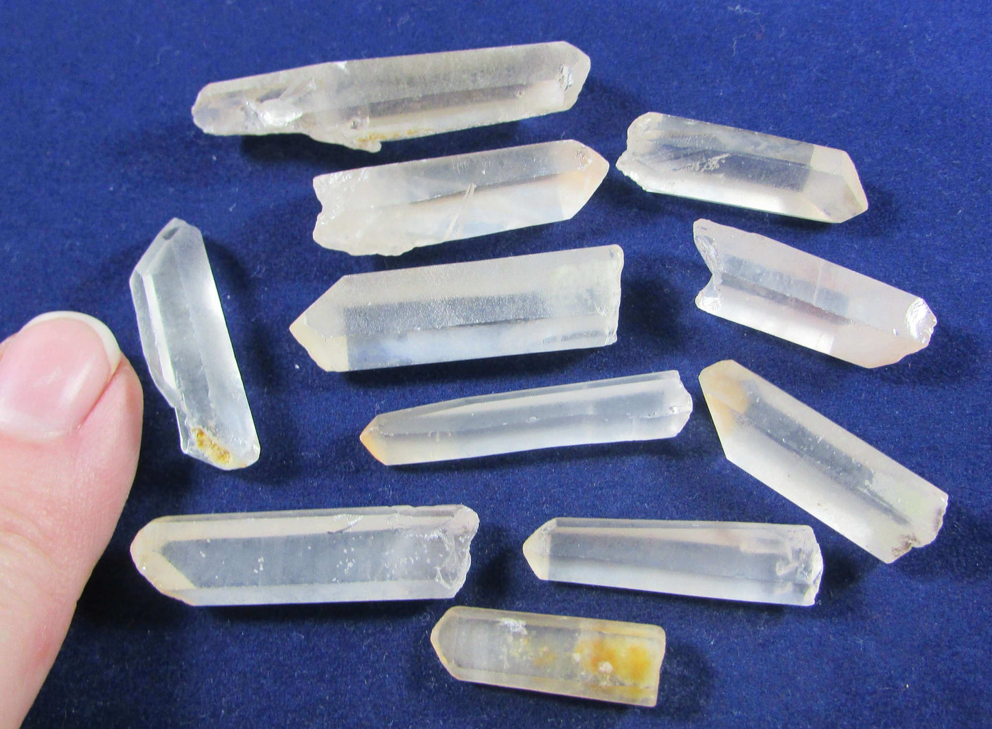 Natural Raw Orange Lithium Quartz Point Ethically Sourced from Brazil