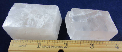 Natural Unpolished Optical Calcite, Ice Calcite from Brazil