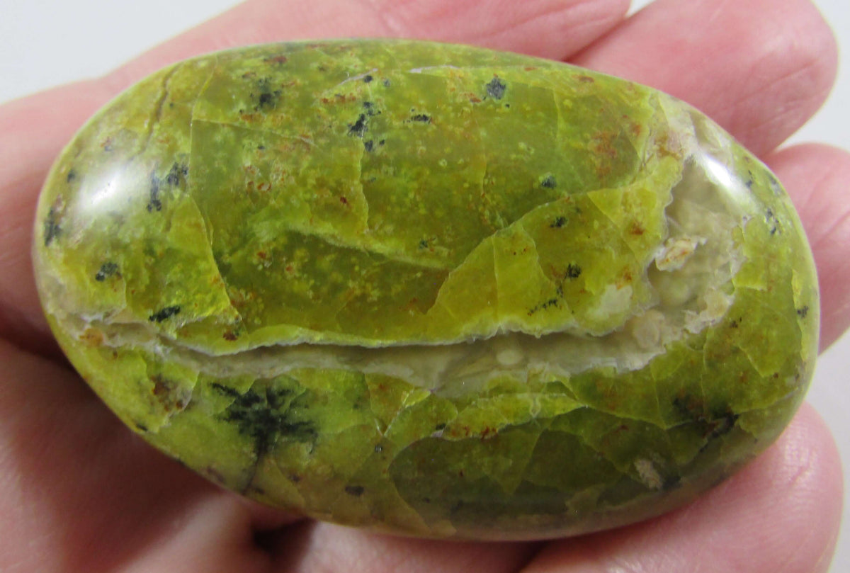 Green Opal Palmstone – Harmony, Heart Healing & Abundance Awakening