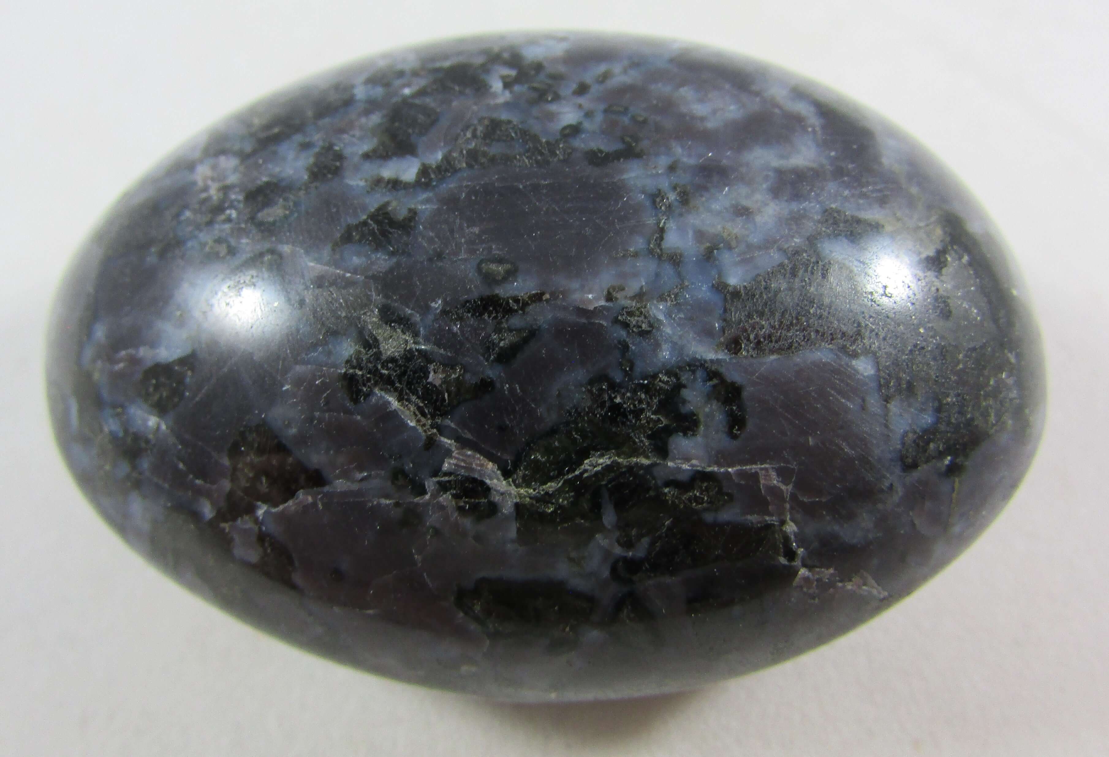 Mystic Merlinite Palmstone (Indigo Gabbro) – Wise Soul, Psychic Expansion & Shadow Harmony
