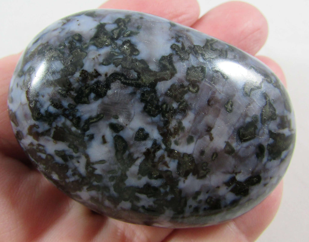 Mystic Merlinite Palmstone (Indigo Gabbro) – Wise Soul, Psychic Expansion & Shadow Harmony