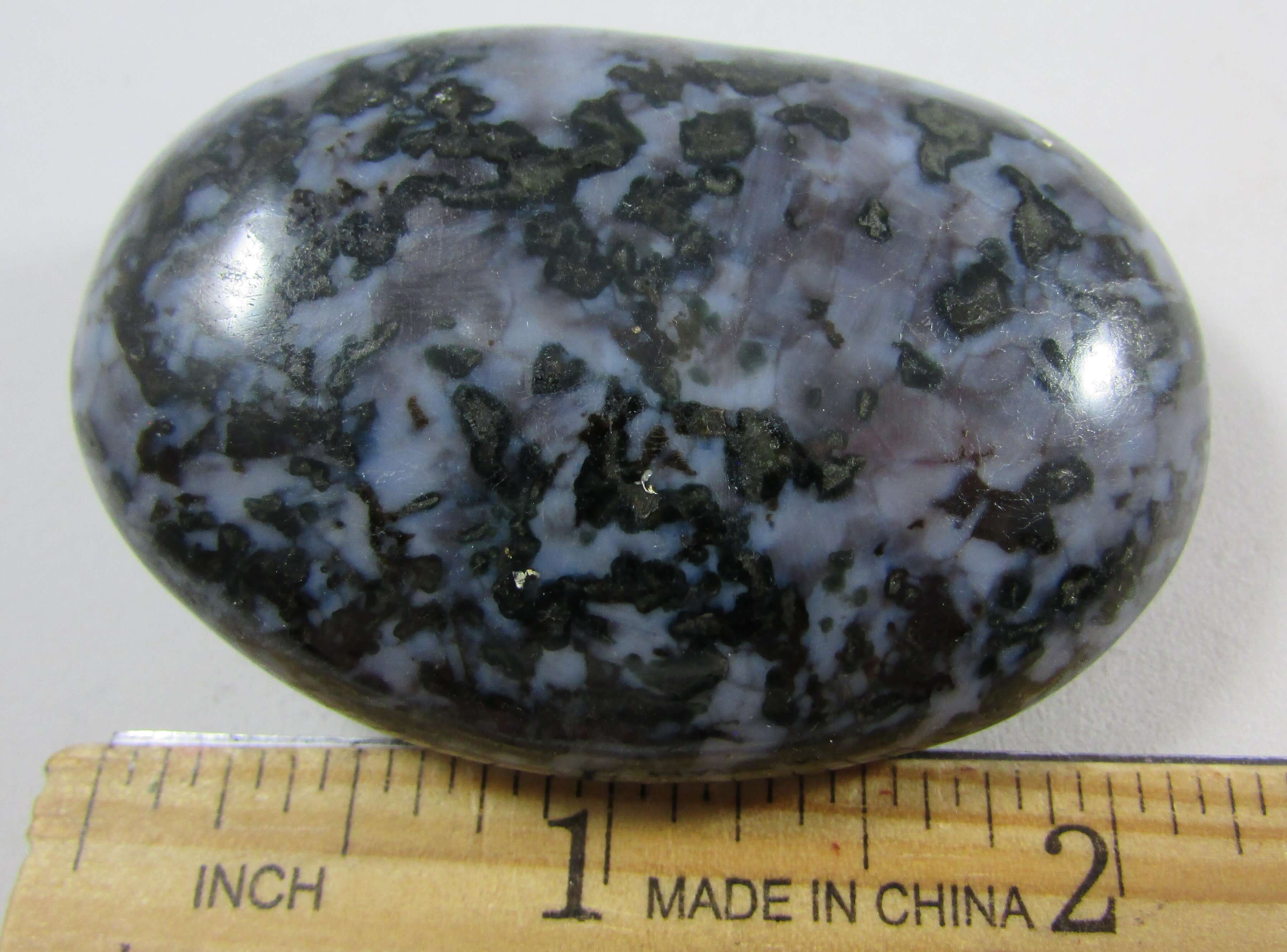 Mystic Merlinite Palmstone (Indigo Gabbro) – Wise Soul, Psychic Expansion & Shadow Harmony
