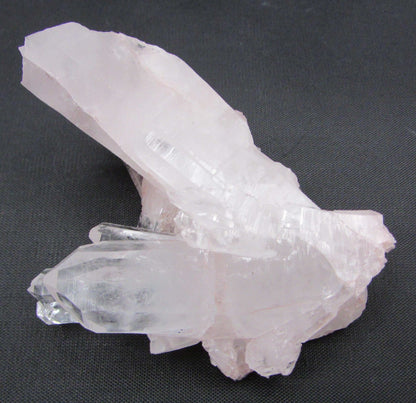 Natural Pink Lithium Quartz Crystal Cluster, lithium specimen ethically sourced from Columbia