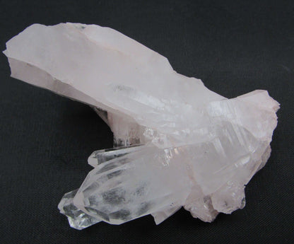 Natural Pink Lithium Quartz Crystal Cluster, lithium specimen ethically sourced from Columbia