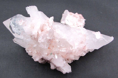 Natural Pink Lithium Quartz Crystal Cluster, lithium specimen ethically sourced from Columbia