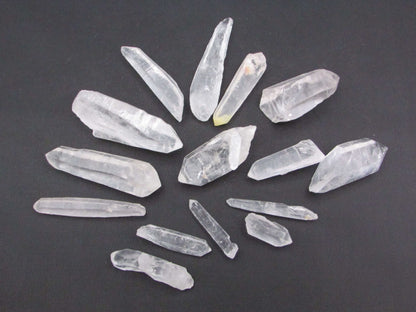 Lemurian Quartz Laser Point Set – Chakra Clearing, Intuition & Spiritual Healing