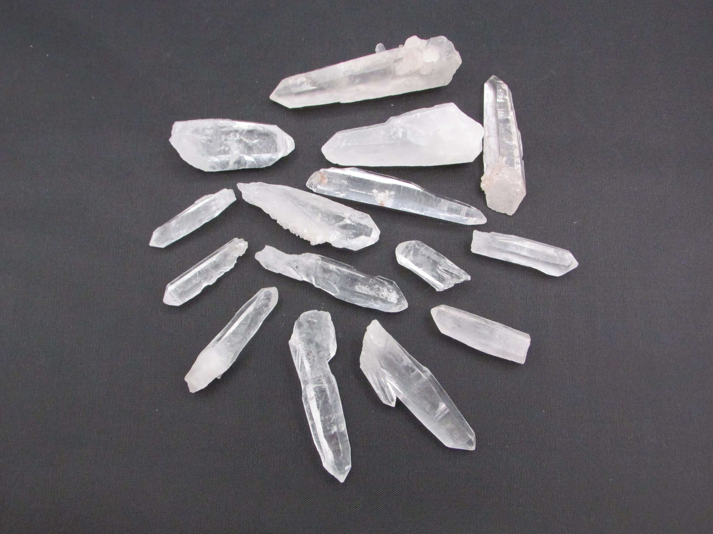 Lemurian Quartz Laser Point Set – Chakra Clearing, Intuition & Spiritual Healing