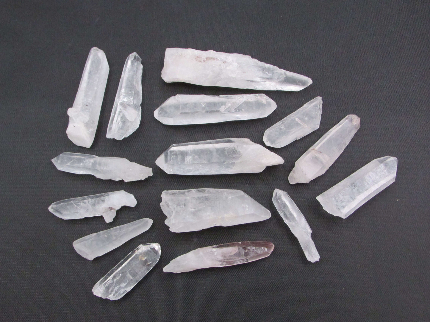 Lemurian Quartz Laser Point Set – Chakra Clearing, Intuition & Spiritual Healing