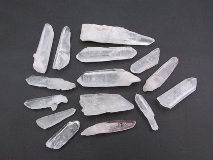Lemurian Quartz Laser Point Set – Chakra Clearing, Intuition & Spiritual Healing