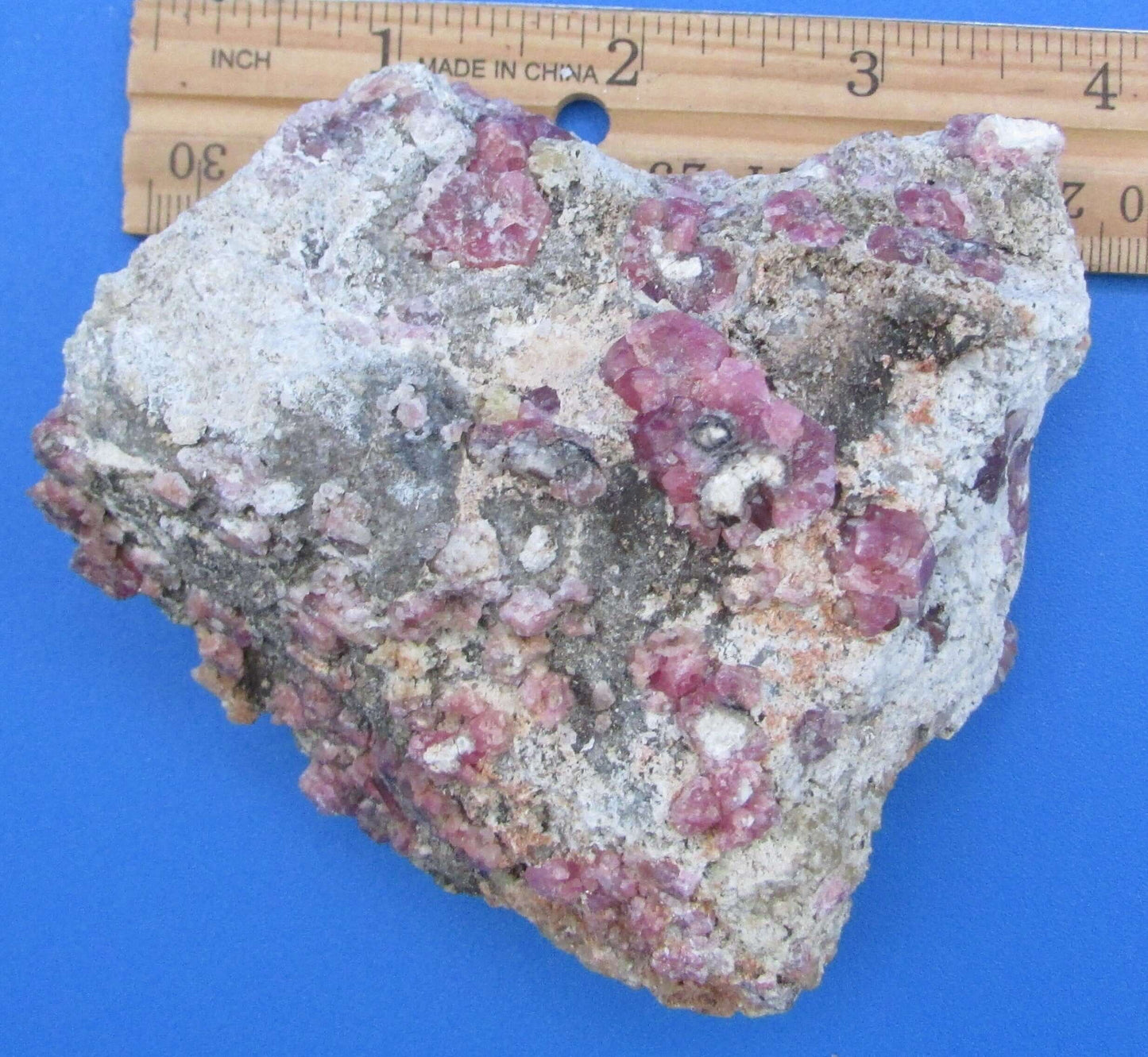 Almandine Pink Garnet in Granite - Love & Protection Crystal