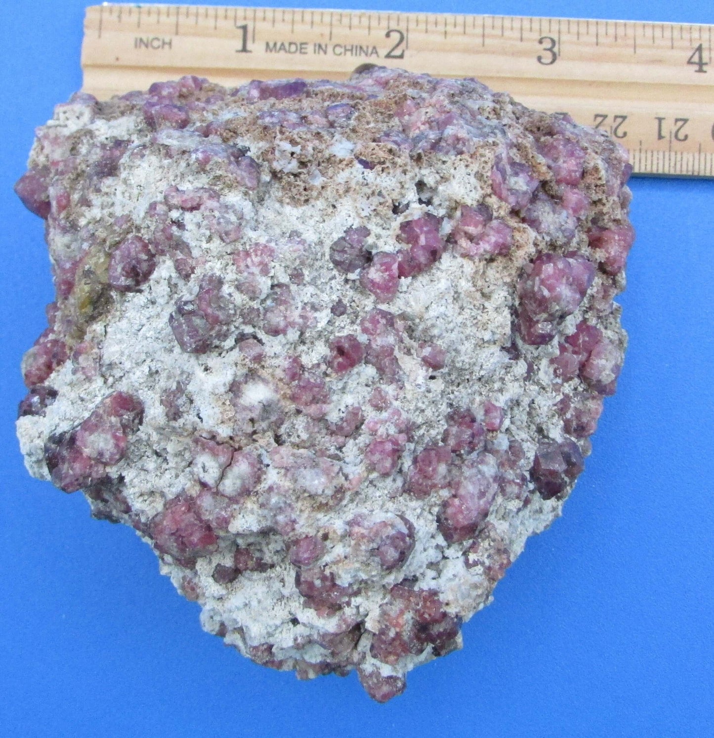 Almandine Pink Garnet in Granite - Love & Protection Crystal