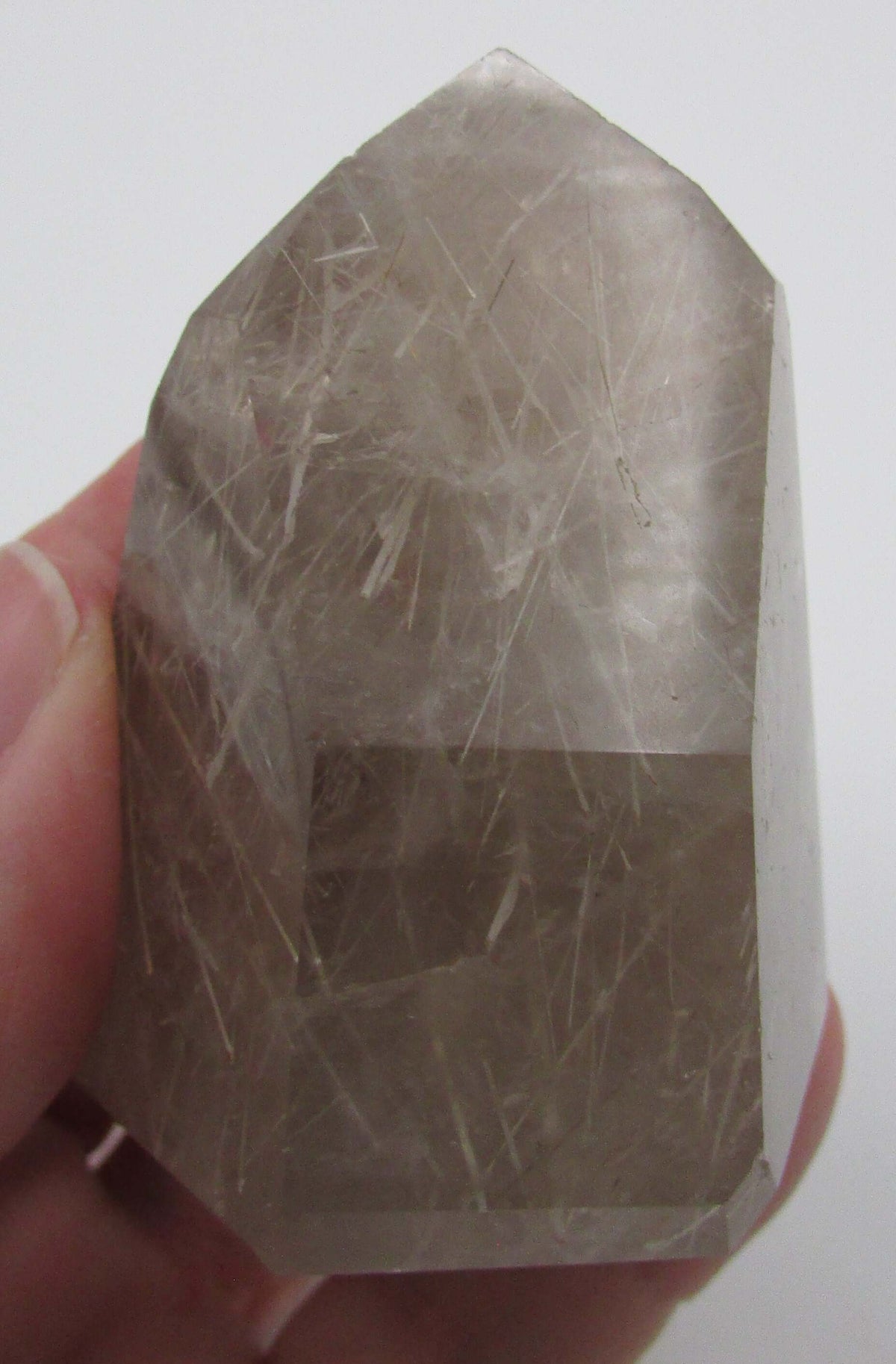 Rutilated Smoky Quartz Obelisk – Grounding, Chakra Balance, Manifestation, Life Purpose [BR