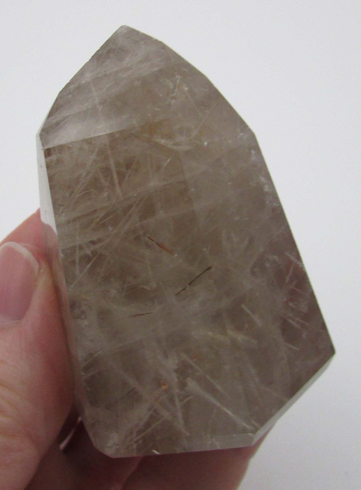 Rutilated Smoky Quartz Obelisk – Grounding, Chakra Balance, Manifestation, Life Purpose [BR