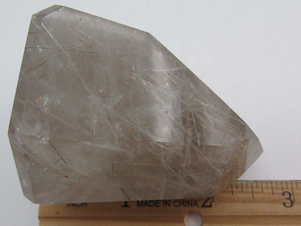 Rutilated Smoky Quartz Obelisk – Grounding, Chakra Balance, Manifestation, Life Purpose [BR