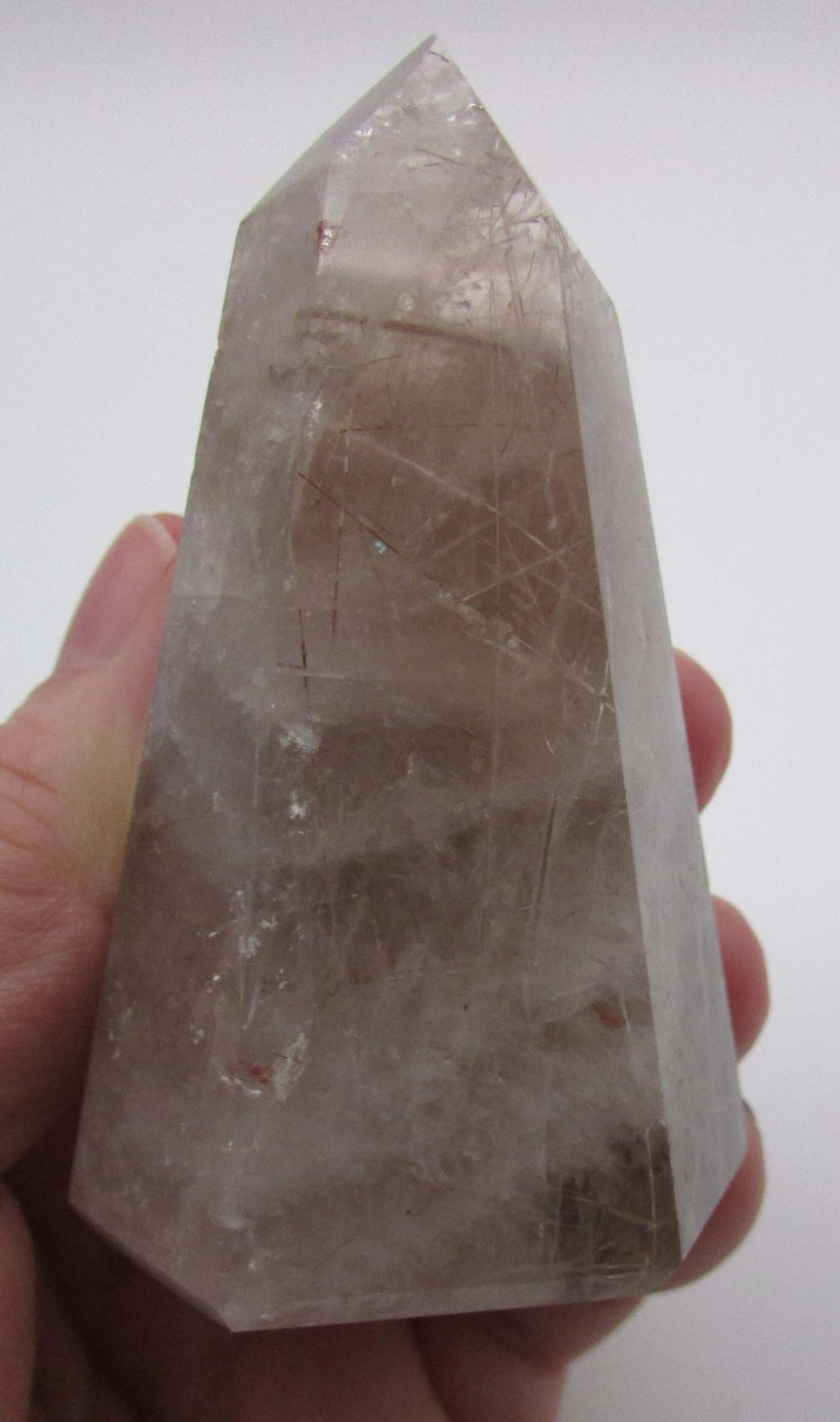 Rutilated Smoky Quartz Obelisk – Grounding, Chakra Balance, Manifestation, Life Purpose [BR353]