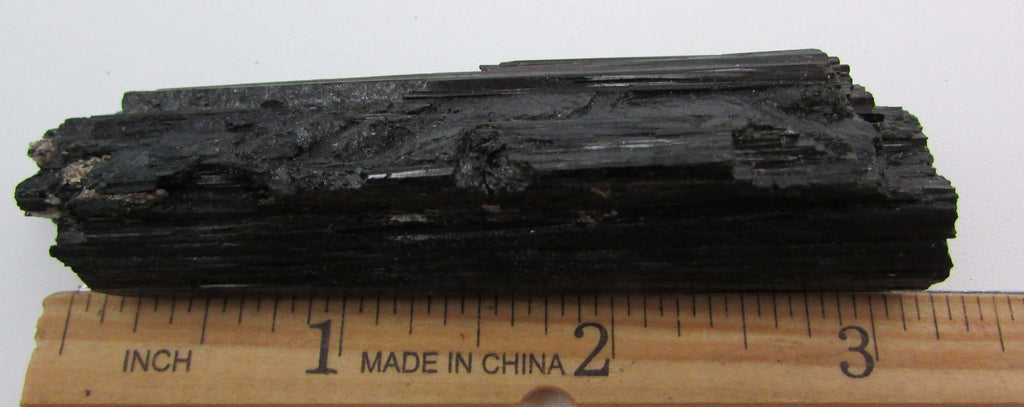 Black Tourmaline Crystal – Ultimate Protection, Grounding, EMF Shield [BR412]