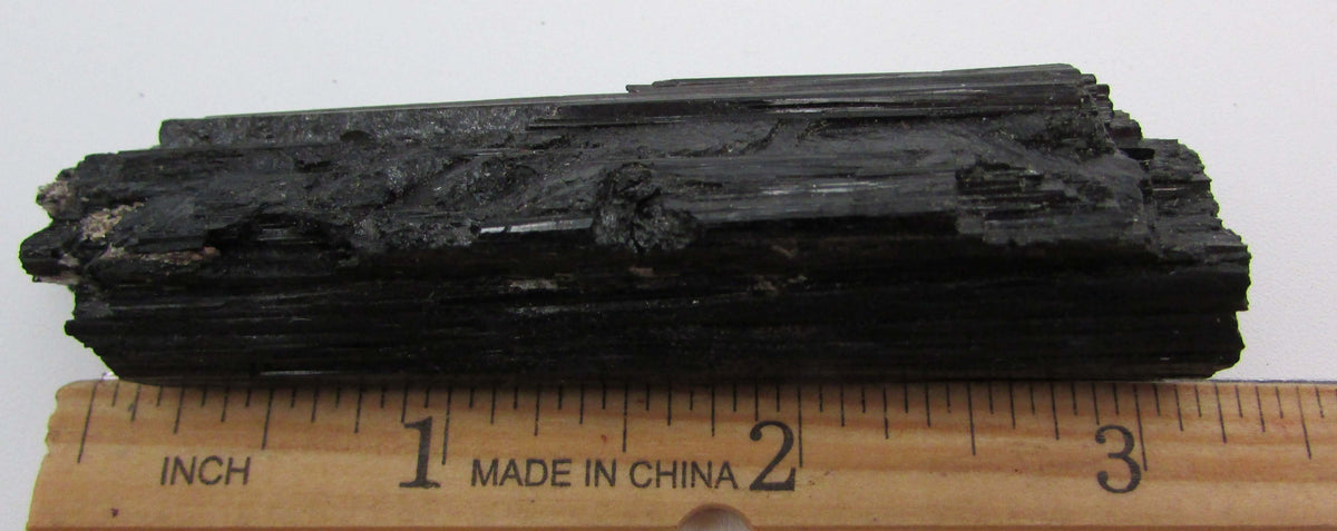 Black Tourmaline Crystal – Ultimate Protection, Grounding, EMF Shield [BR412]
