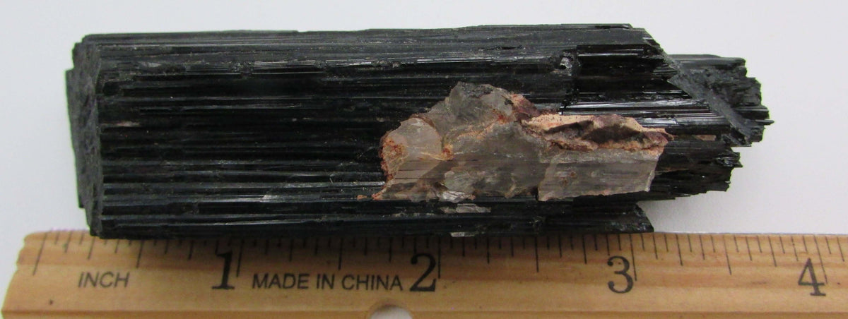 Black Tourmaline Crystal – Ultimate Protection, Grounding, EMF Shield [BR416]