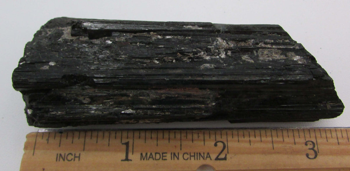 Black Tourmaline Crystal – Ultimate Protection, Grounding, EMF Shield [BR422]