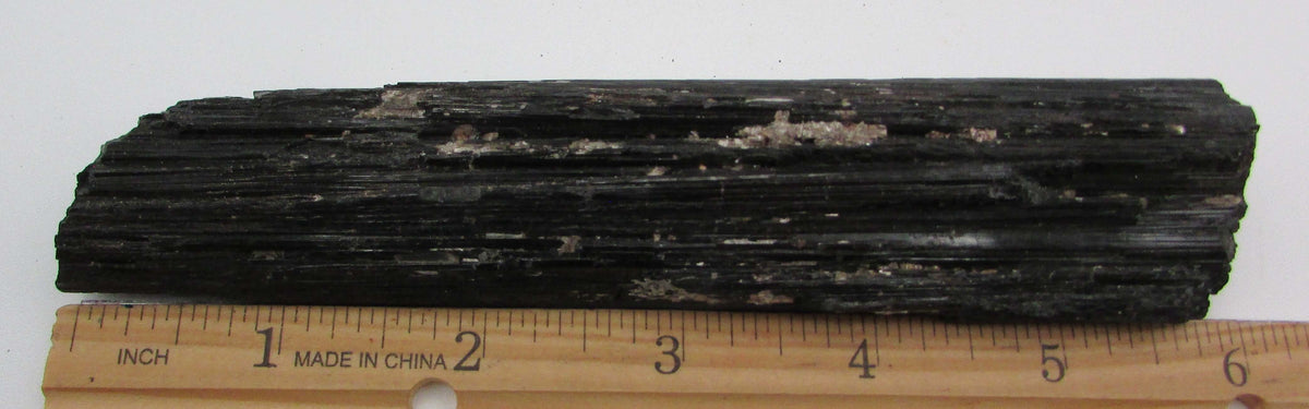 Black Tourmaline Crystal – Ultimate Protection, Grounding, EMF Shield [BR429]