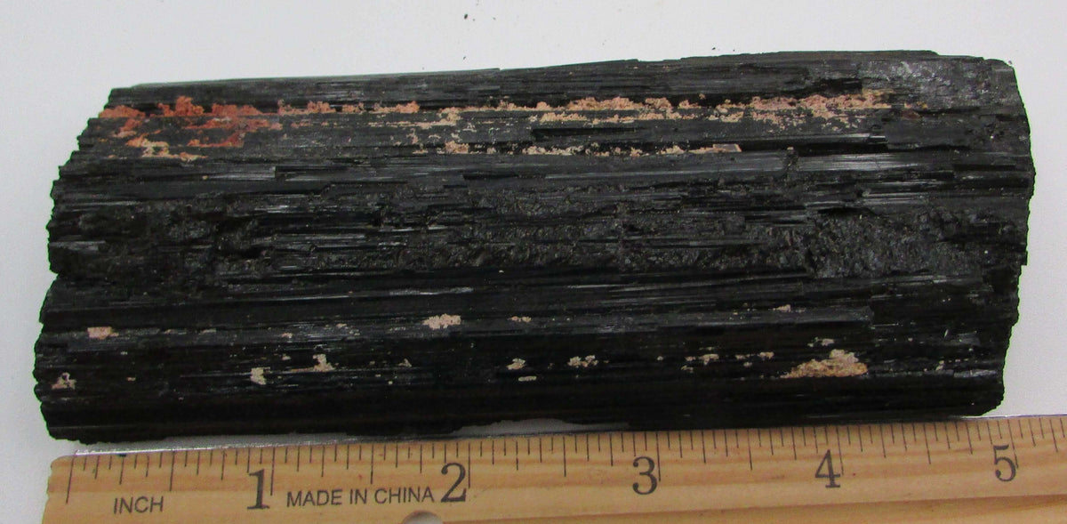 Black Tourmaline Crystal – Ultimate Protection, Grounding, EMF Shield [BR433]