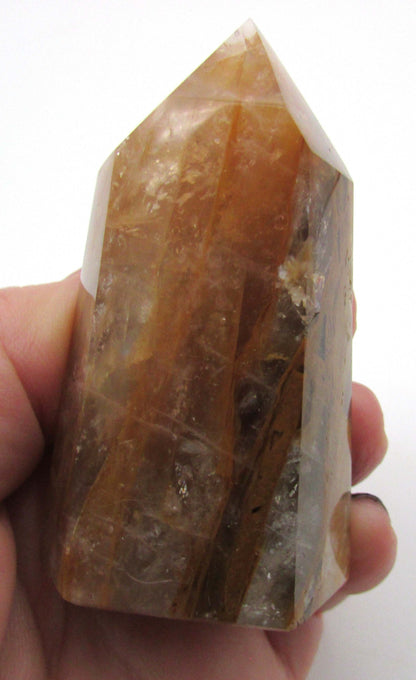 Golden Healer Obelisk | Yellow Hematoid Quartz | Natural Healing Crystal