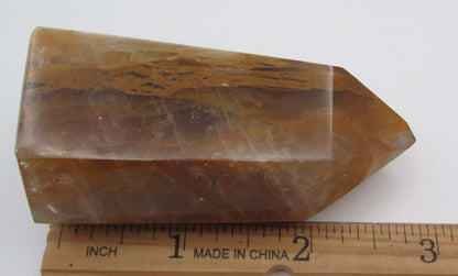 Golden Healer Obelisk | Yellow Hematoid Quartz | Natural Healing Crystal