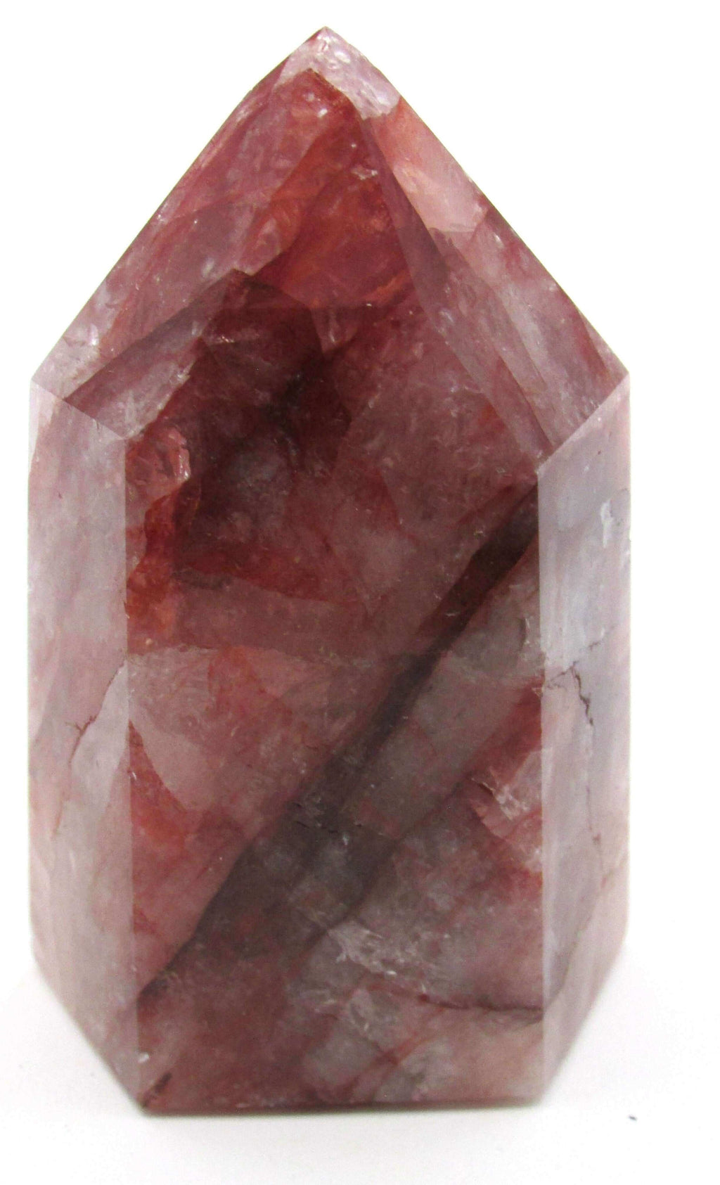 Red Hematoid Quartz Obelisk – Body Mind Spirit Balance, Manifestation, Energy Shield [MM302]
