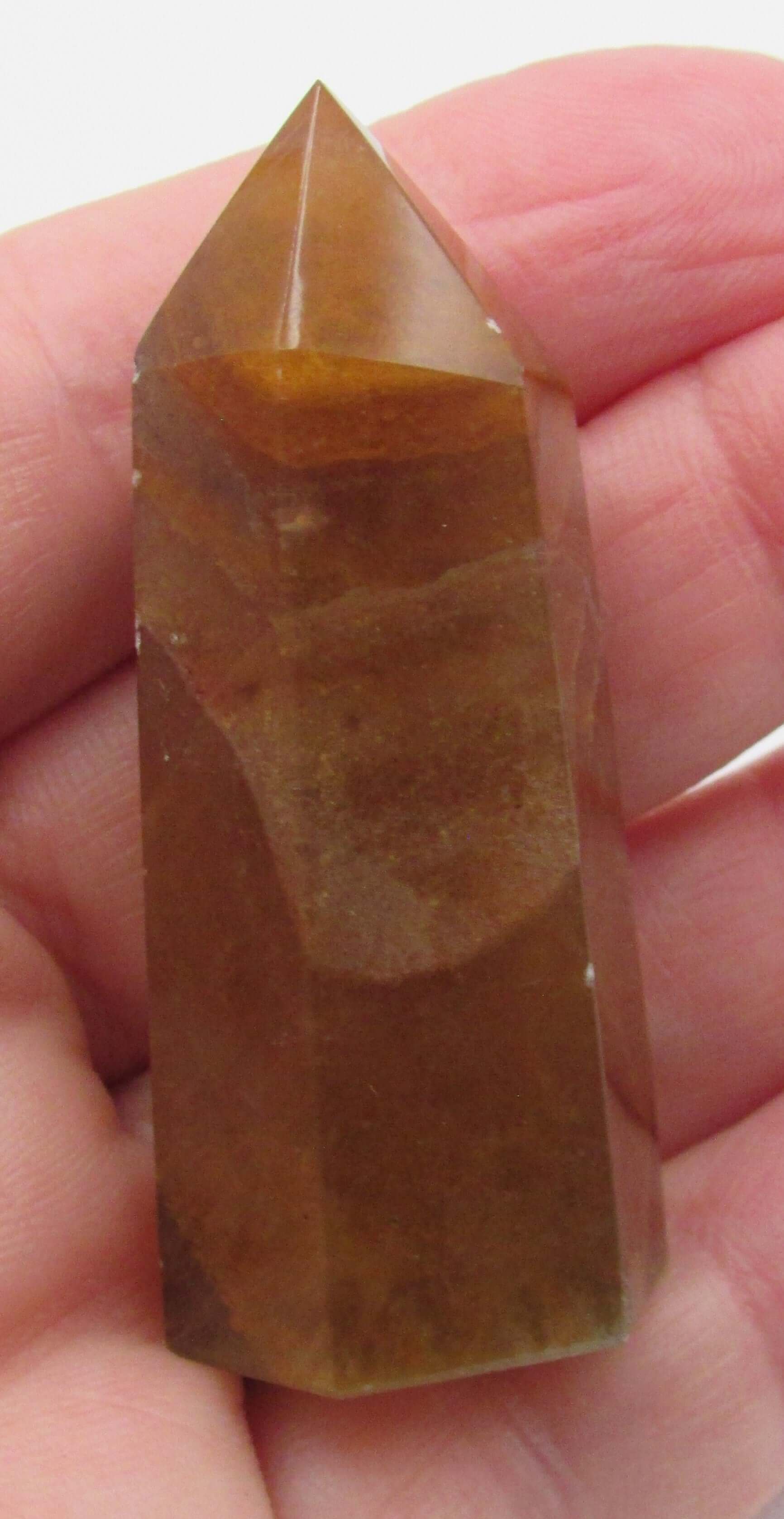 Golden Yellow Fluorite Obelisk – Genius Stone of Creativity, Clarity & Energy Purification | Solar Plexus Power Crystal