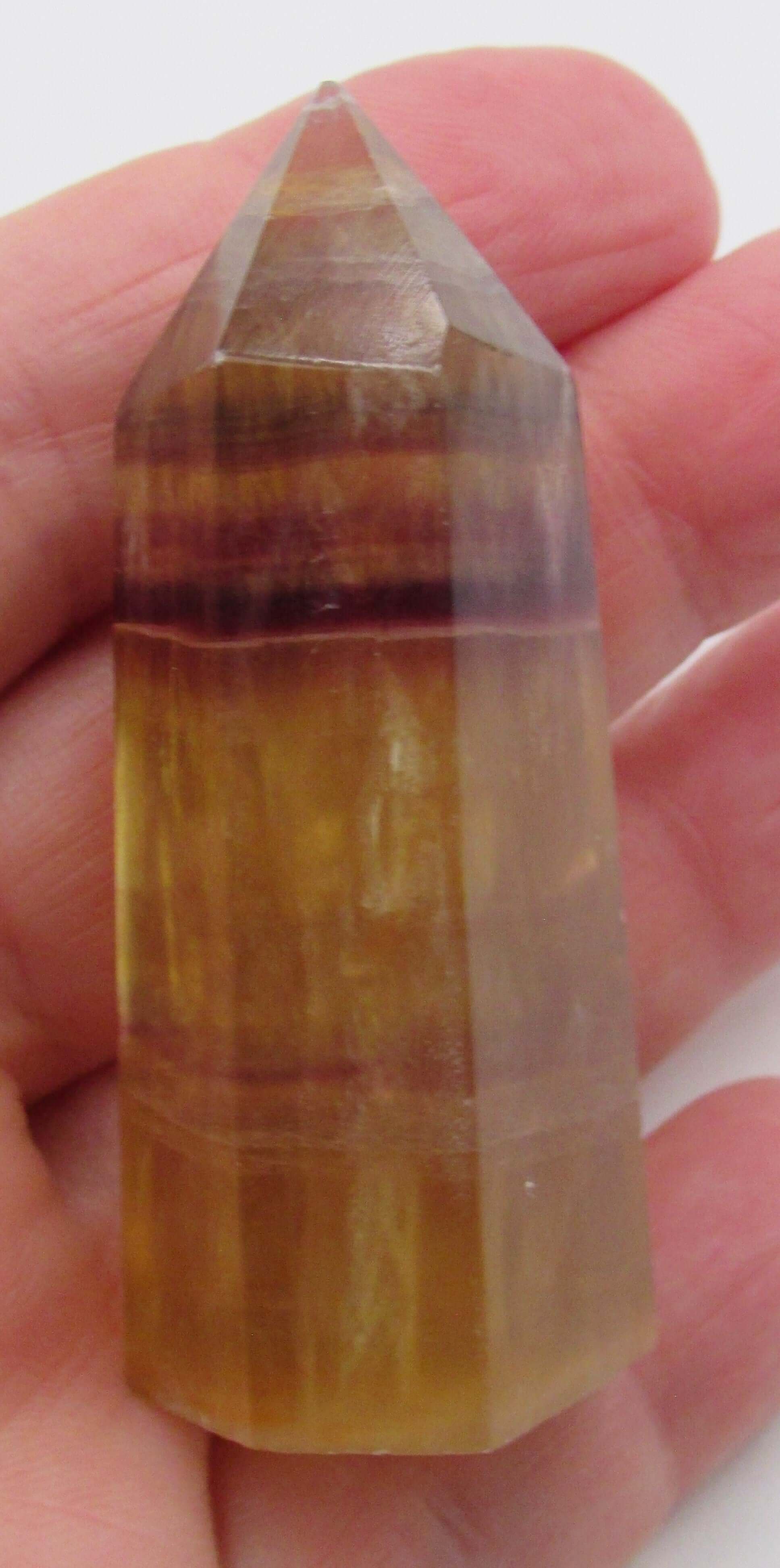 Golden Yellow Fluorite Obelisk – Genius Stone of Creativity, Clarity & Energy Purification | Solar Plexus Power Crystal