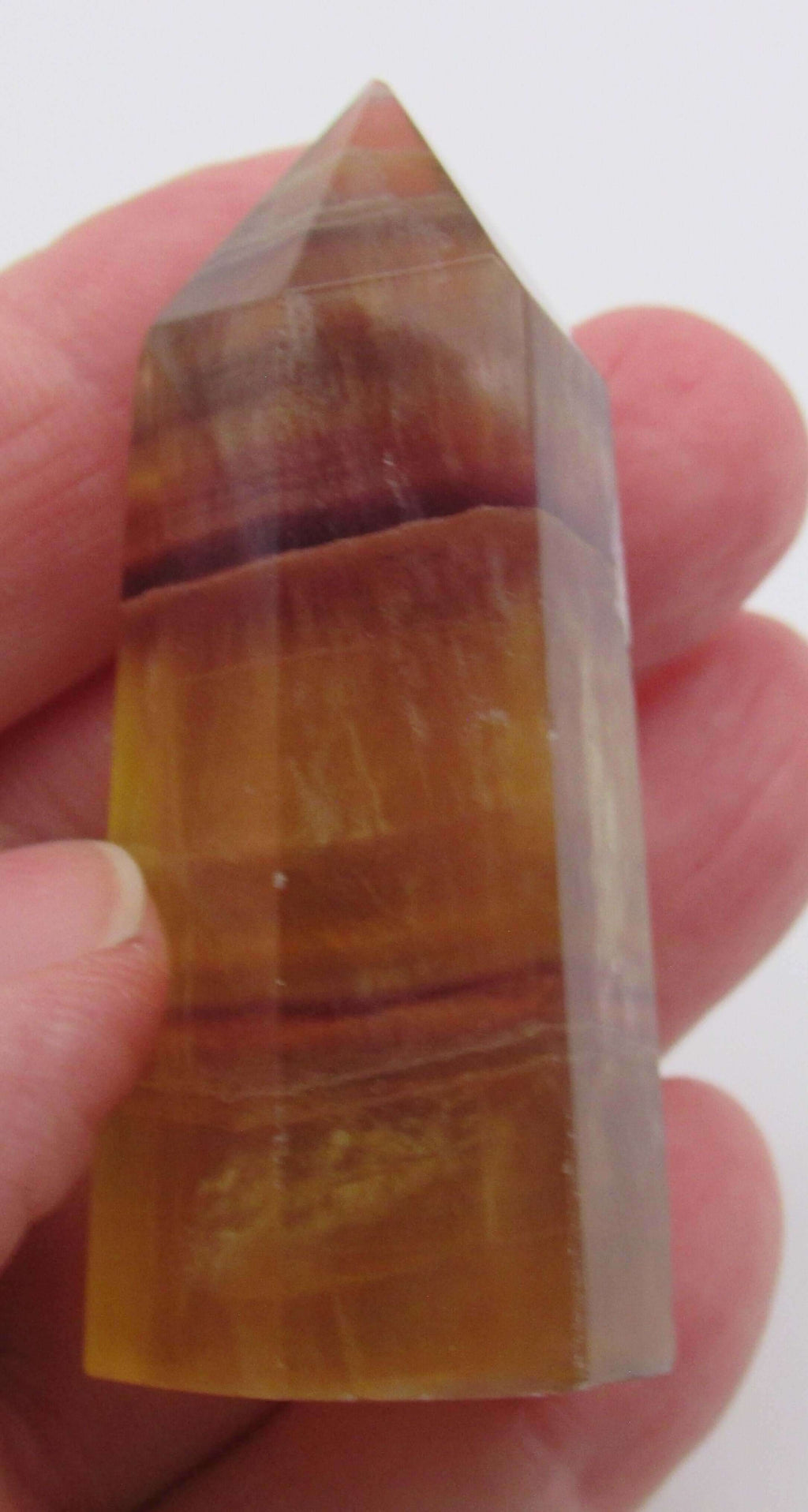 Golden Yellow Fluorite Obelisk – Genius Stone, Creativity, Intuitive Clarity [FTM295]