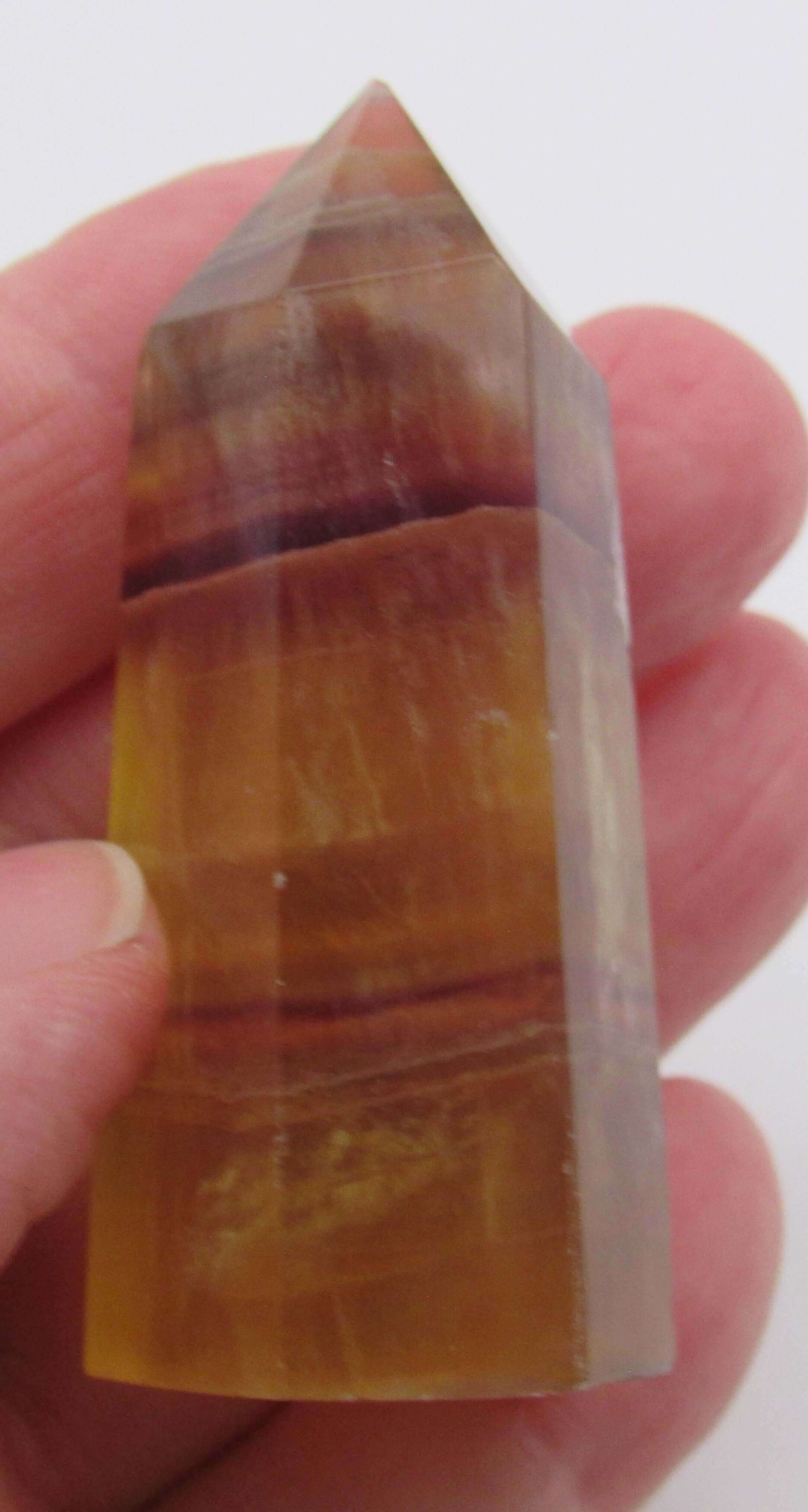 Golden Yellow Fluorite Obelisk – Genius Stone of Creativity, Clarity & Energy Purification | Solar Plexus Power Crystal