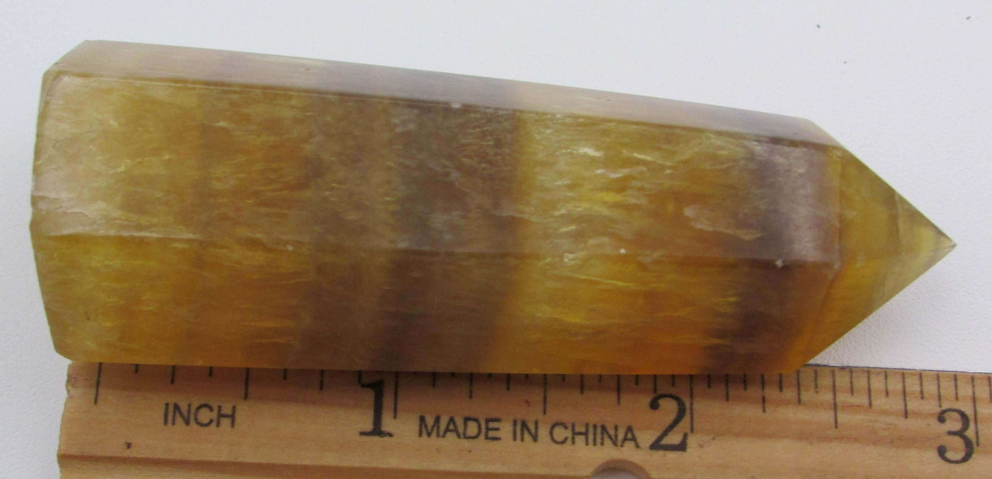 Yellow Fluorite Obelisk (FTM300) Crystals