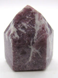 Lepidolite, Aquamarine & Black Tourmaline Obelisk – Protection, Emotional Healing, Empowerment [ALC4]