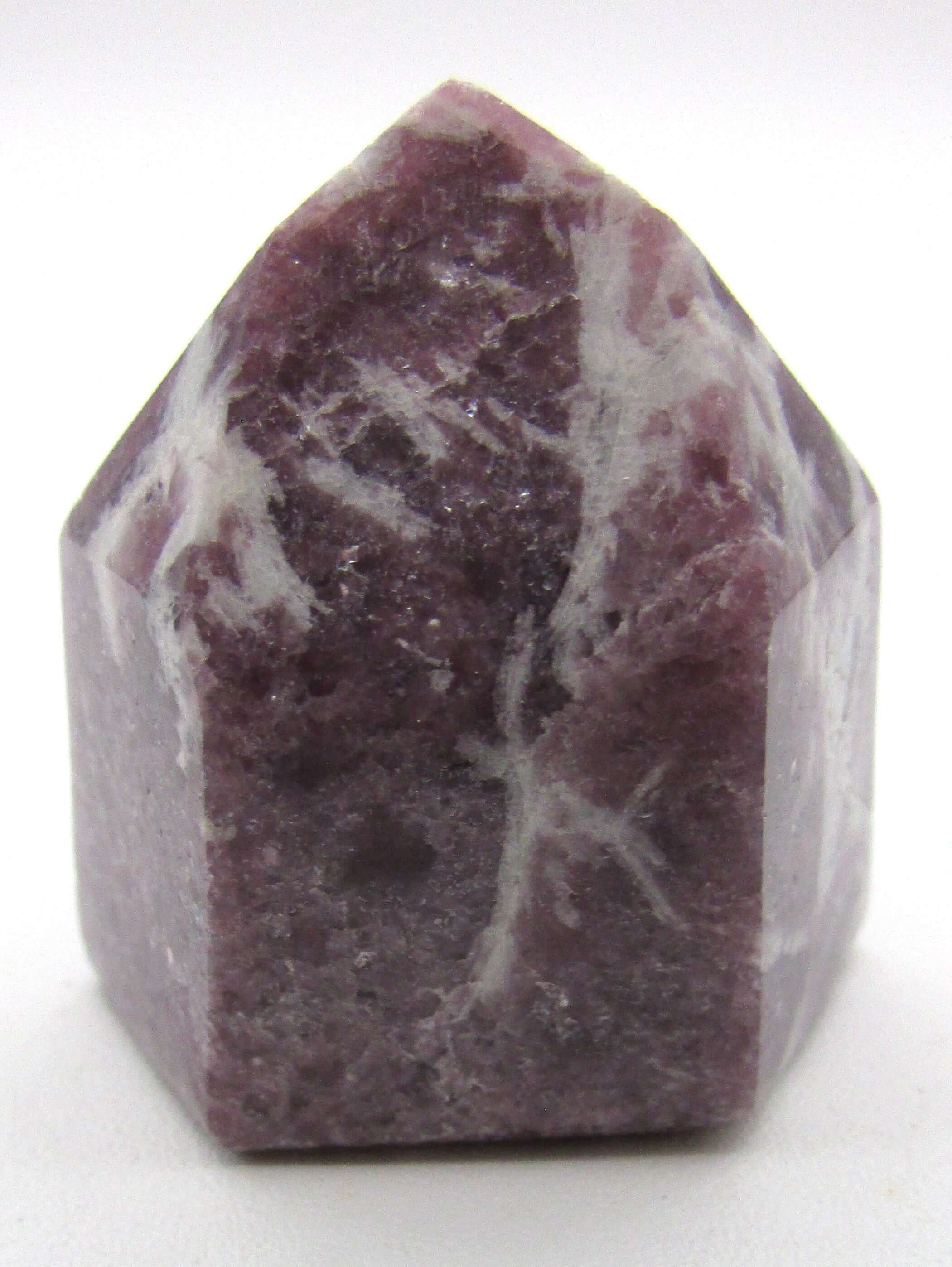 Lepidolite, Aquamarine & Black Tourmaline Obelisk – Protection, Emotional Healing, Empowerment [ALC4]