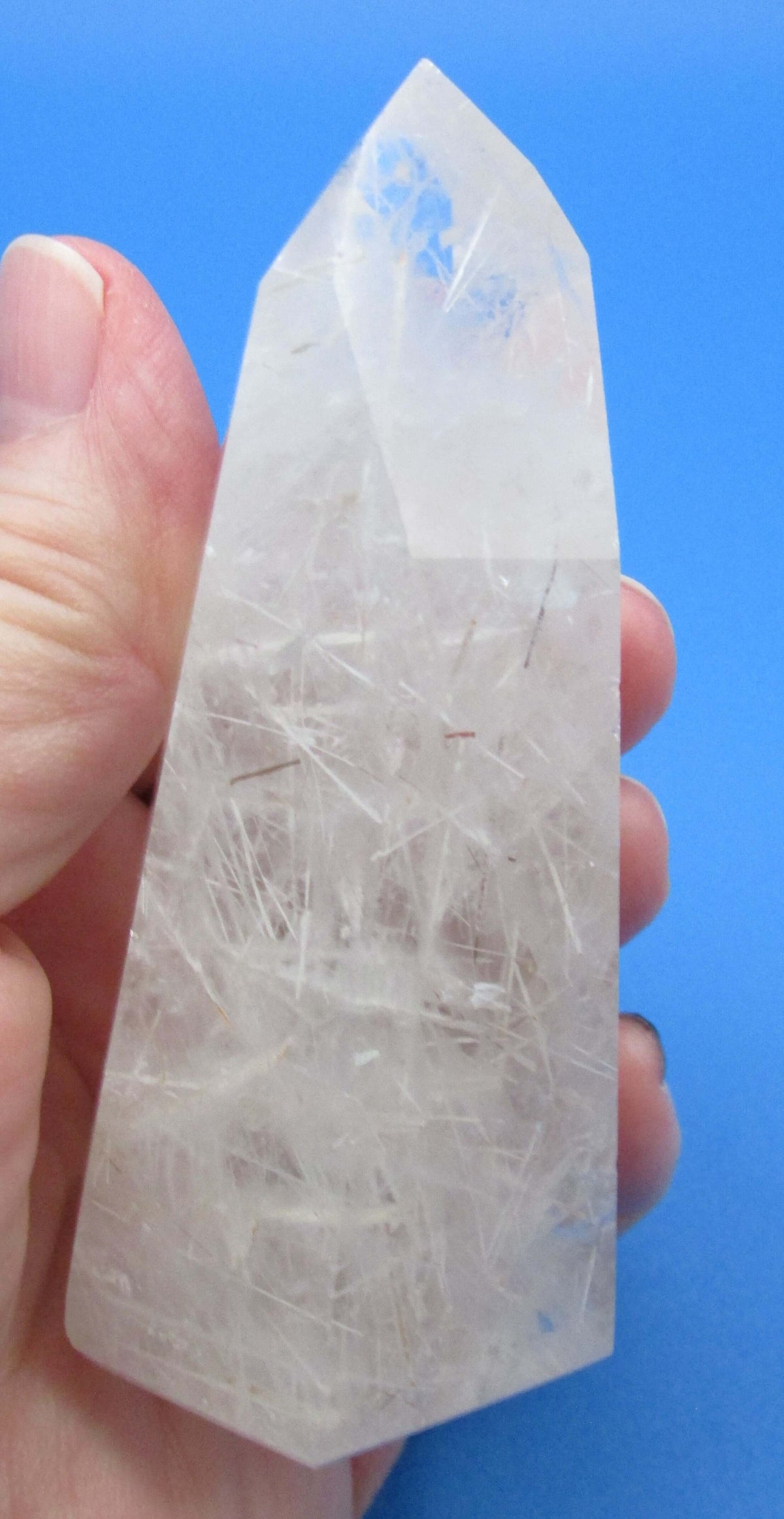 Rutilated Clear Quartz Obelisk – Life‑Purpose Clarity, Manifestation, Dreams [BR347]