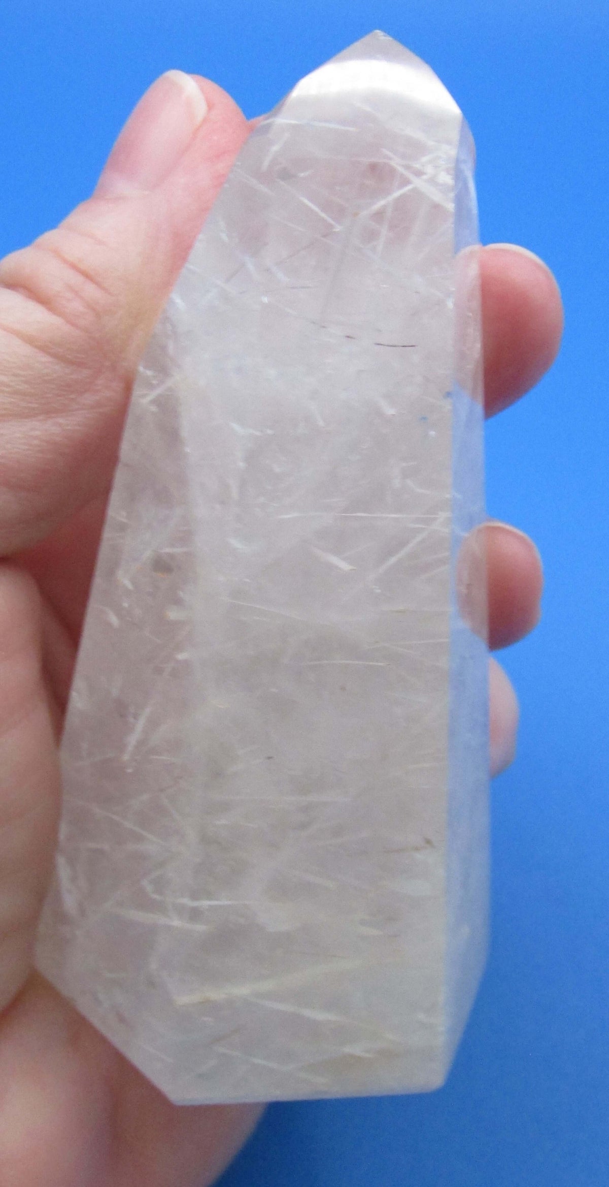 Rutilated Clear Quartz Obelisk – Life‑Purpose Clarity, Manifestation, Dreams [BR347]