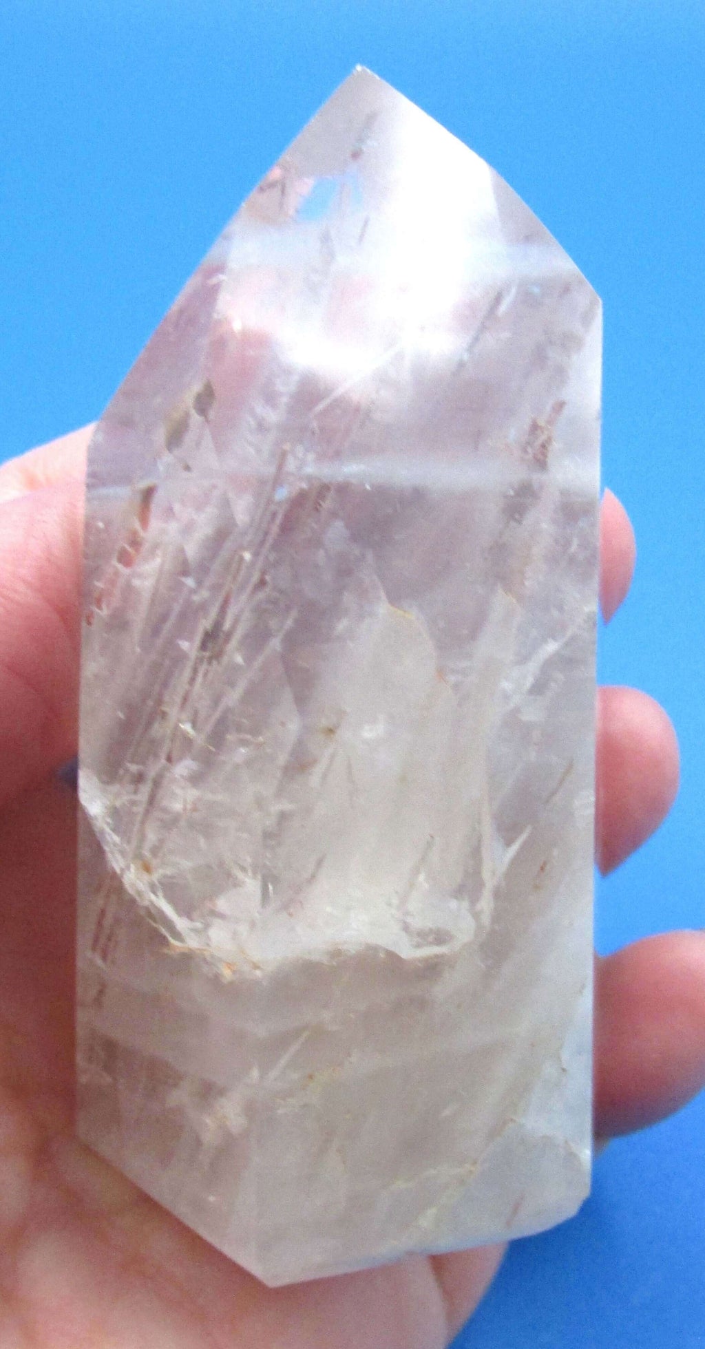 Rutilated Clear Quartz Obelisk – Life‑Purpose Clarity, Manifestation, Dreams [BR349]