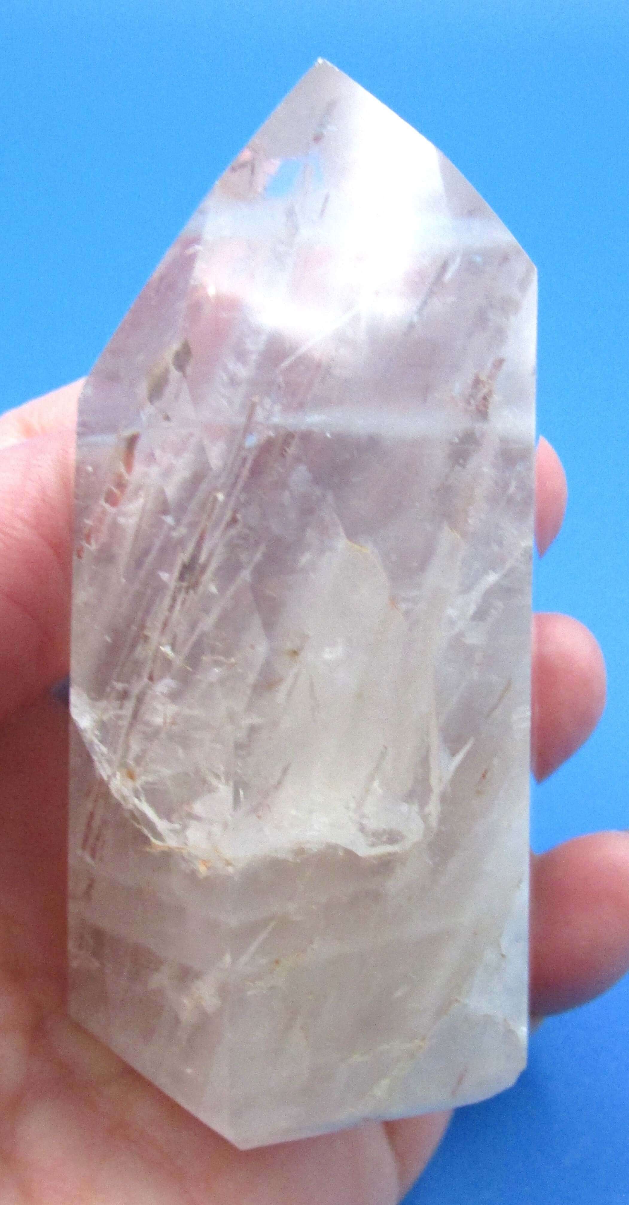 Rutilated Clear Quartz Obelisk – Life‑Purpose Clarity, Manifestation, Dreams [BR349]