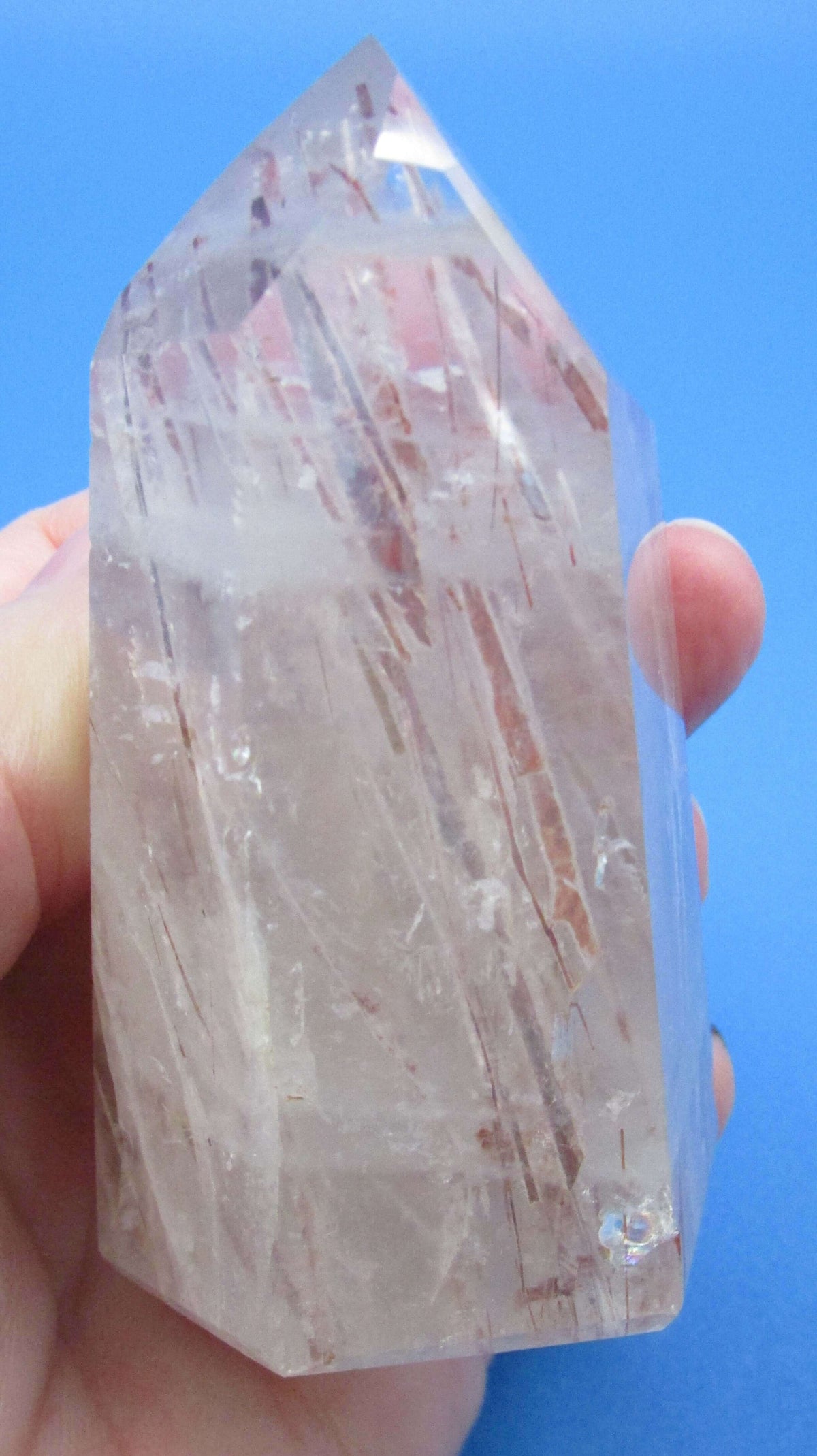 Rutilated Clear Quartz Obelisk – Life‑Purpose Clarity, Manifestation, Dreams [BR349]