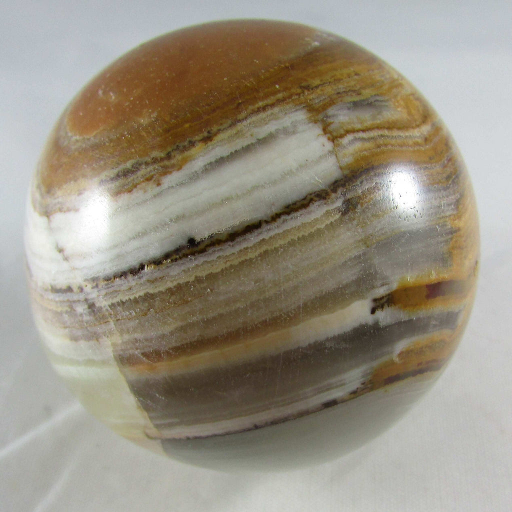 Green Banded Onyx Sphere – Inner Enlightenment, Heart Calm & Energetic Balance