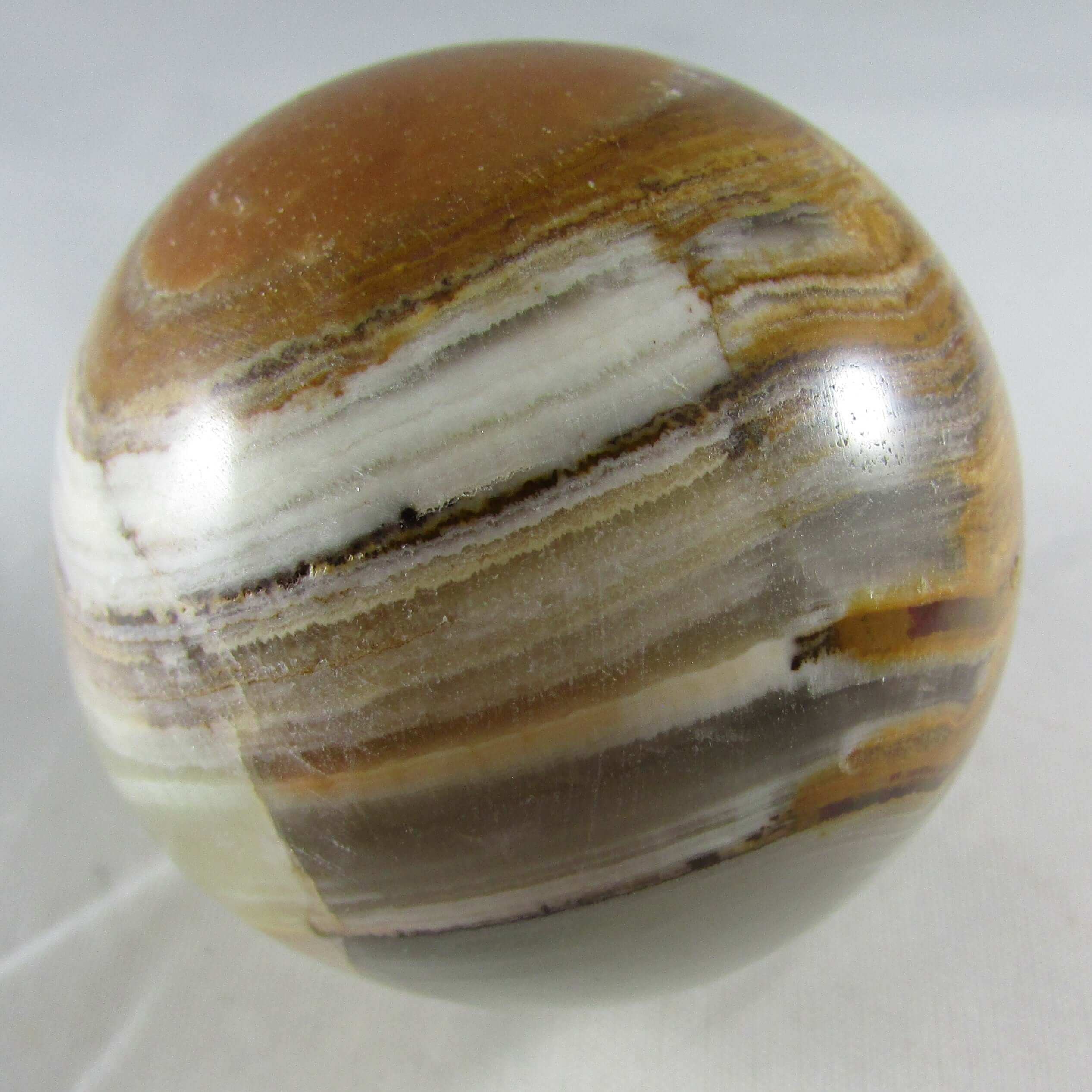 Green Banded Onyx Sphere – Inner Enlightenment, Heart Calm & Energetic Balance