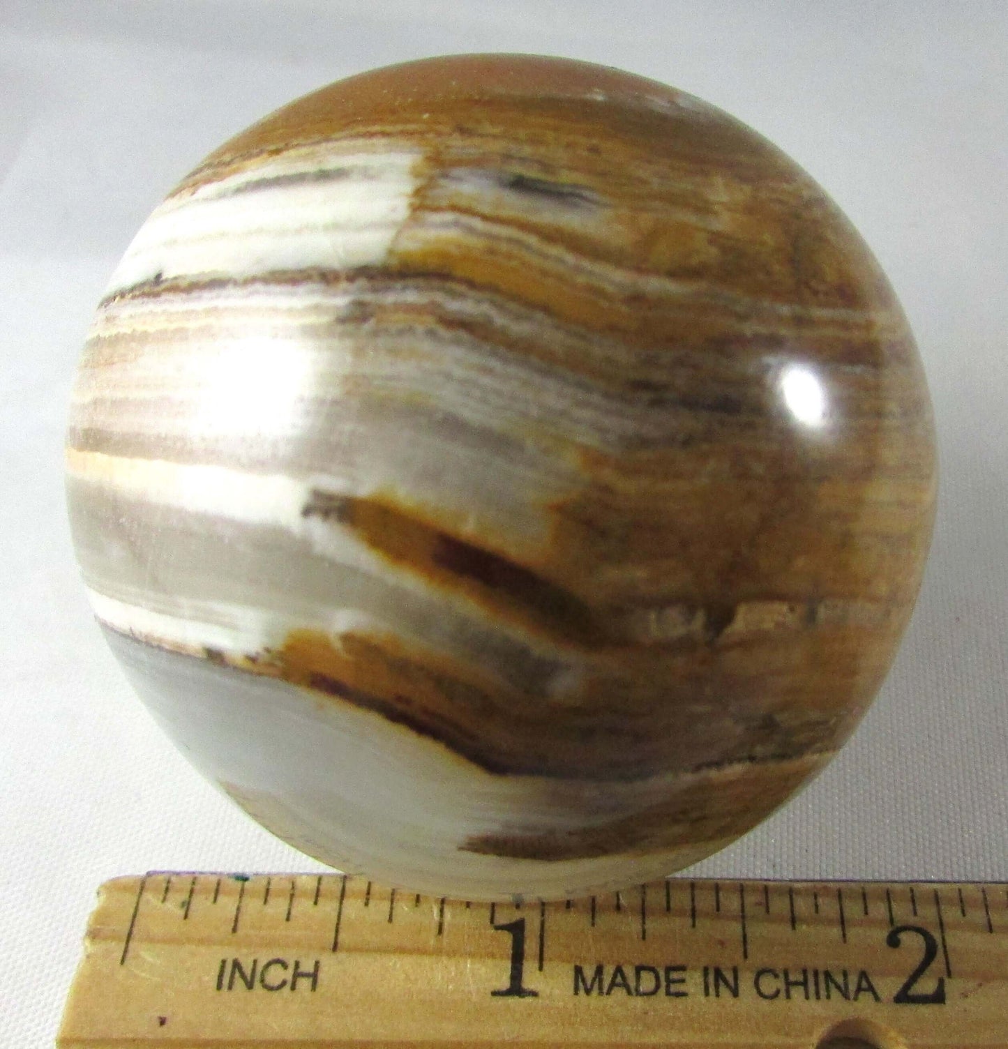 Green Banded Onyx Sphere (ALC01)