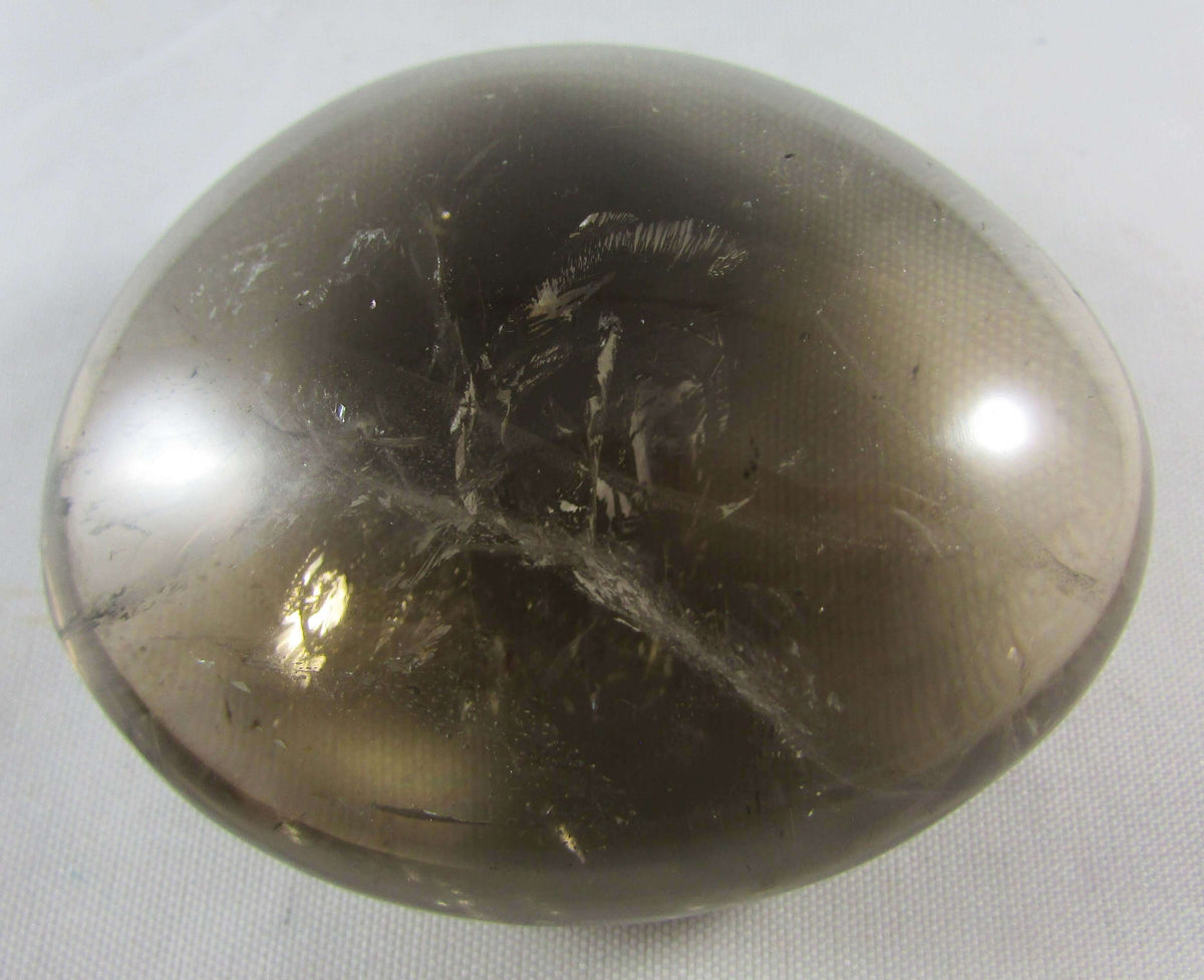 Natural Smoky Quartz Palmstone – Protection, Grounding & Nervous‑System Calm