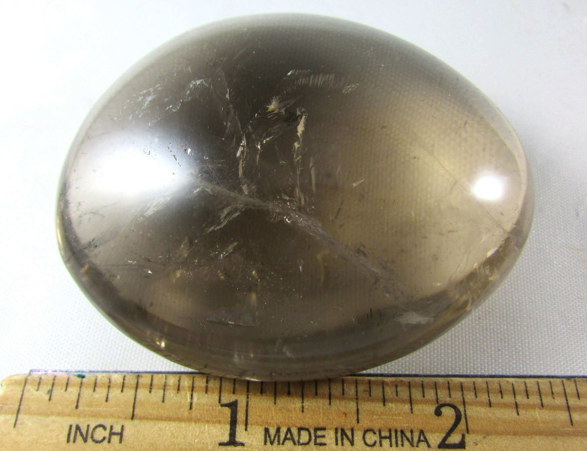 Natural Smoky Quartz Palmstone – Protection, Grounding & Nervous‑System Calm