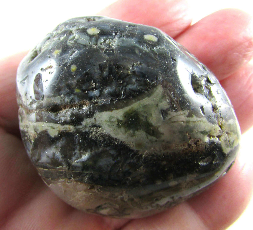 Ocean Jasper Palmstone – Joy, Emotional Healing & Atlantean Wisdom