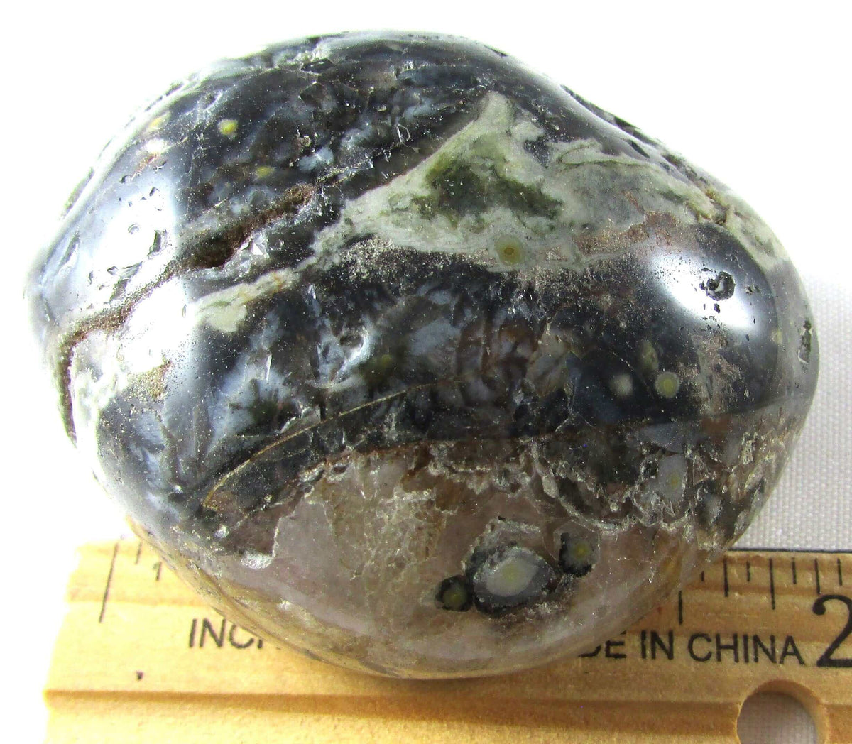 Ocean Jasper Palmstone – Joy, Emotional Healing & Atlantean Wisdom